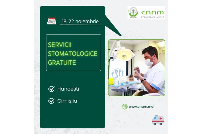 Copiii din raioanele Hâncești și Cimișlia vor beneficia de servicii stomatologice gratuite