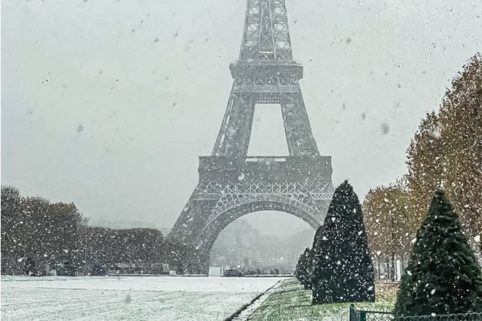 Ninsorile abundente provoacă perturbări ale traficului în Germania şi Franţa. Turnul Eiffel, închis temporar